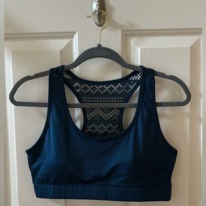 ZYIA Classic Navy Bomber Bra, Size L, NWT
